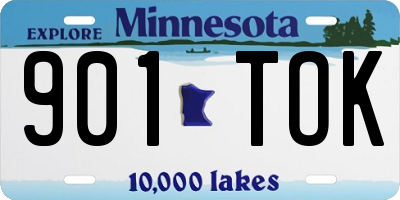 MN license plate 901TOK