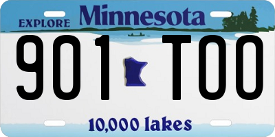 MN license plate 901TOO