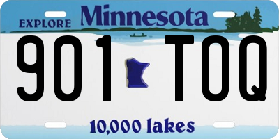 MN license plate 901TOQ