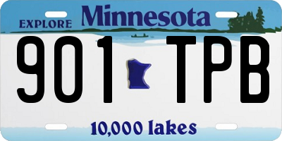 MN license plate 901TPB