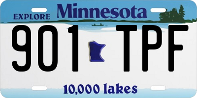 MN license plate 901TPF
