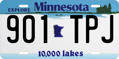MN license plate 901TPJ