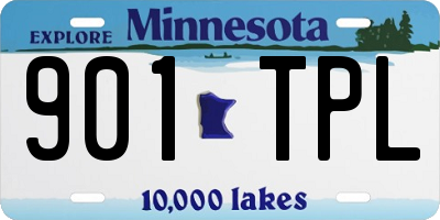 MN license plate 901TPL