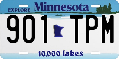 MN license plate 901TPM