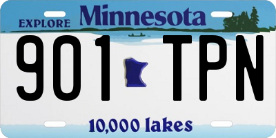 MN license plate 901TPN