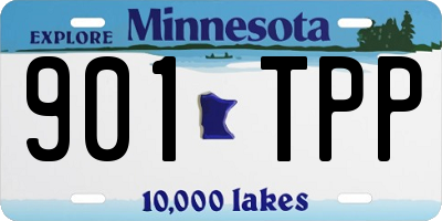 MN license plate 901TPP