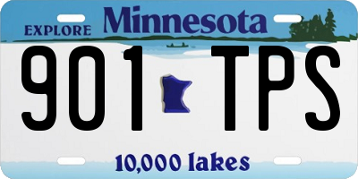 MN license plate 901TPS
