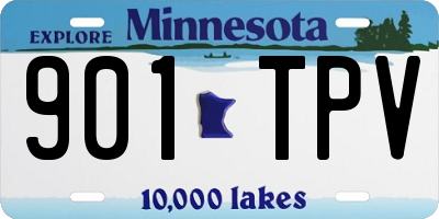 MN license plate 901TPV
