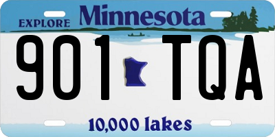 MN license plate 901TQA