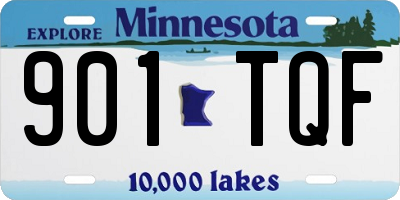 MN license plate 901TQF