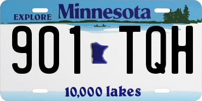 MN license plate 901TQH