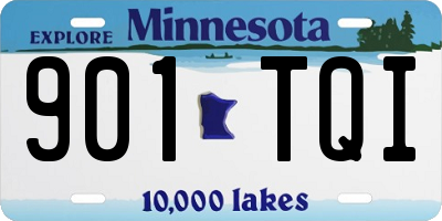 MN license plate 901TQI