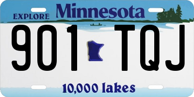 MN license plate 901TQJ