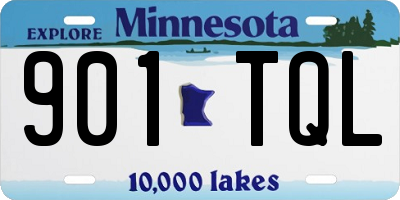 MN license plate 901TQL