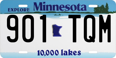 MN license plate 901TQM