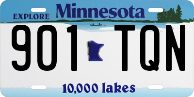 MN license plate 901TQN