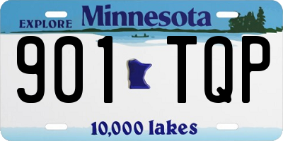 MN license plate 901TQP