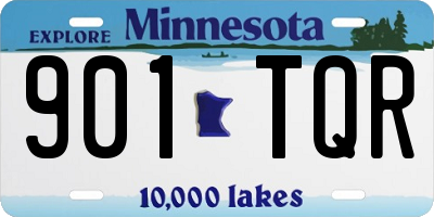 MN license plate 901TQR