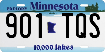 MN license plate 901TQS