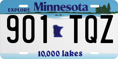 MN license plate 901TQZ