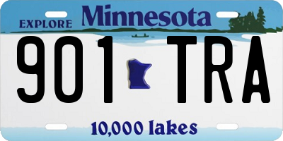 MN license plate 901TRA