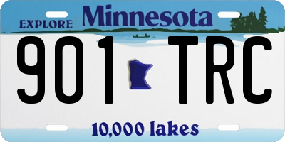 MN license plate 901TRC