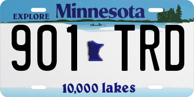 MN license plate 901TRD