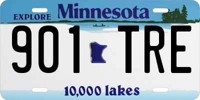 MN license plate 901TRE