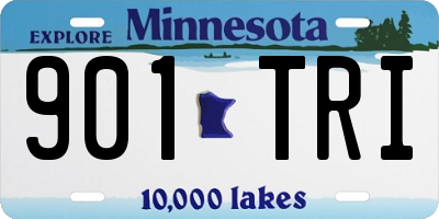 MN license plate 901TRI
