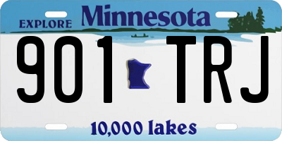 MN license plate 901TRJ