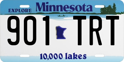 MN license plate 901TRT