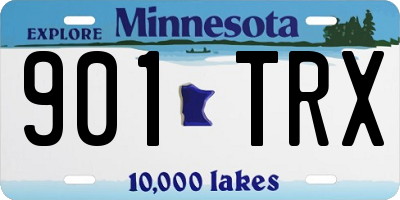 MN license plate 901TRX