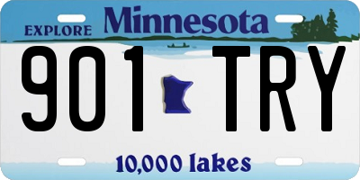 MN license plate 901TRY
