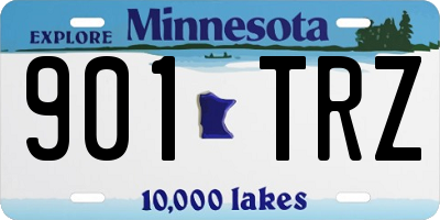 MN license plate 901TRZ