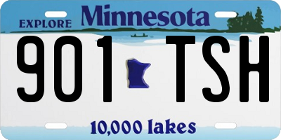 MN license plate 901TSH