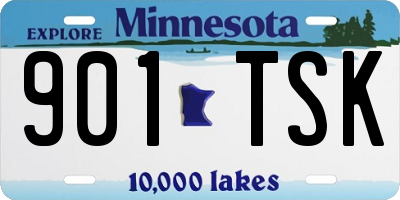 MN license plate 901TSK