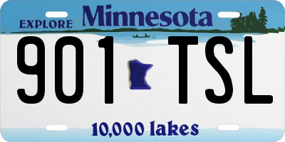 MN license plate 901TSL