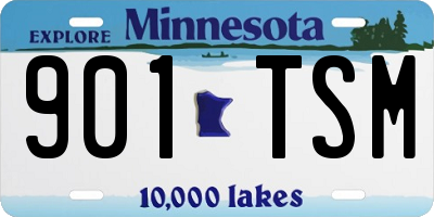 MN license plate 901TSM