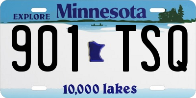 MN license plate 901TSQ