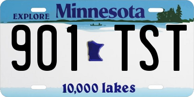MN license plate 901TST