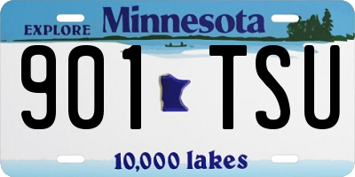 MN license plate 901TSU