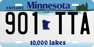 MN license plate 901TTA