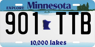 MN license plate 901TTB