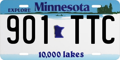 MN license plate 901TTC