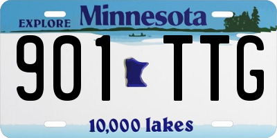 MN license plate 901TTG