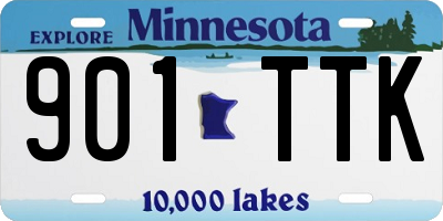 MN license plate 901TTK