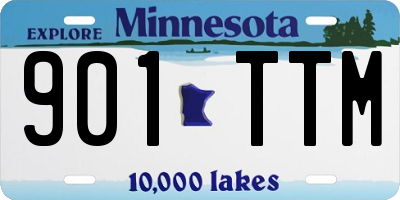 MN license plate 901TTM