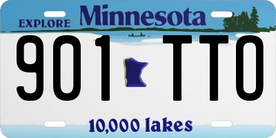 MN license plate 901TTO