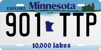 MN license plate 901TTP