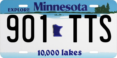 MN license plate 901TTS